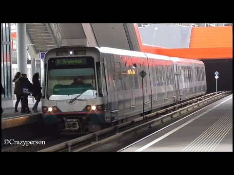 RET metrotype S, B, SG3 in Kralingse Zoom (2 na, 1 voor revisie & grijs+R-net)