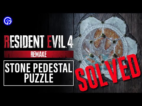 Resident Evil 4 Remake Hexagon Stone PEDESTAL PUZZLE Solution Guide | Location of All Pieces