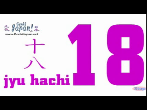 Learn Japanese Numbers 1 to 20