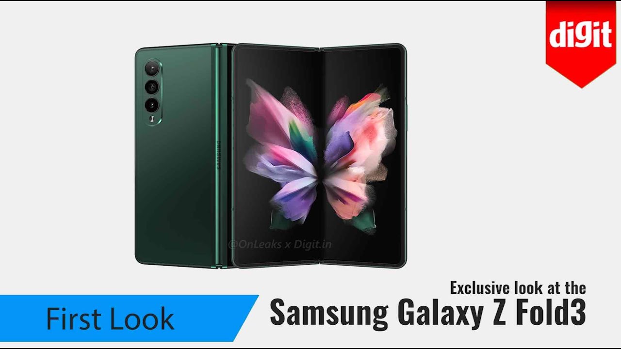 Exclusive: 5K High quality renders of Samsung Galaxy Z Fold 3 - YouTube