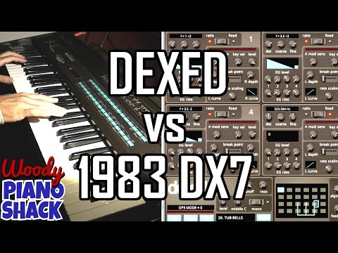 Dexed VST versus 1983 Yamaha DX7 | Orgy of 80's riffs and over-used presets