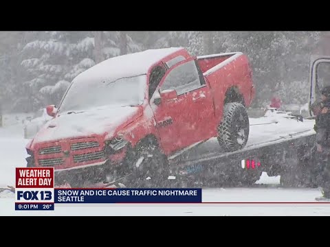 WSP responded to nearly 280 crashes in King County since snow storm | FOX 13 Seattle