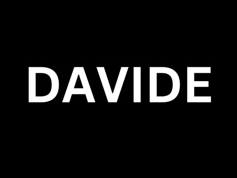How to Pronounce "Davide in English language? [How to say Davide...?