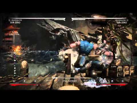 MKX : Sub Zero (Grandmaster) Clone shatter combos setups