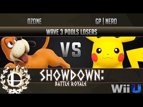 Showdown Battle Royale WAVE 3 POOLS LOSERS - Ozone (Duck Hunt) vs GP | Nero (Pikachu)
