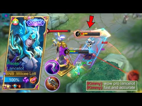 LANCELOT SUPER SMOOTH DASH!! SATISFYING TOWER DIVE + ONE SHOT BUILD 🔥 | Top 1 LANCELOT GAMEPLAY