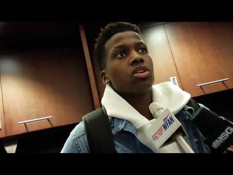 Frank Ntilikina on nickname French Prince of New York, playing Lonzo Ball