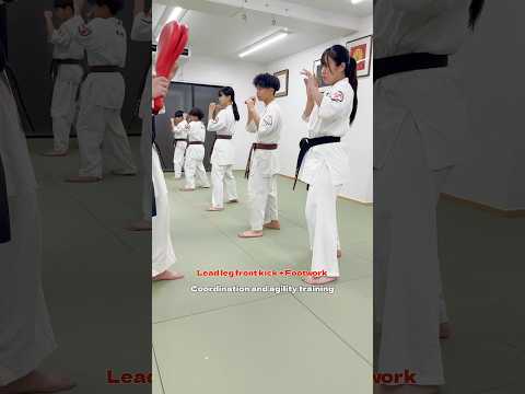 【リズムトレーニング】 飛び込み前蹴り + フットワーク #大谷道場 #空手 #fullcontactkarate #karate #kyokushin #martialarts #shorts