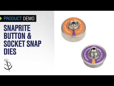 Demo of SnapRite Button & Socket Snap Dies