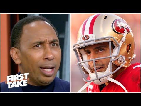 Stephen A. 怒批 Jimmy Garoppolo 擊敗 Rams！「完全沒被震懾到」｜First Take (Stephen A. isn't impressed with Jimmy Garoppolo's win vs. the Rams | First Take)