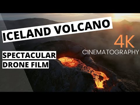 SPECTACULAR drone film ICELAND VOLCANO: Fagradalsfjall eruption - 4K DJI | CANON