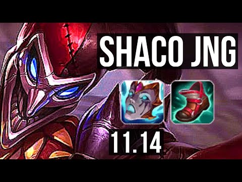 SHACO vs EVELYNN (JUNGLE) | 3/0/10, 3.0M mastery, 500+ games | EUW Master | v11.14