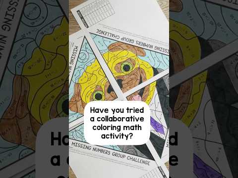 Collaborative Coloring Math Activity For Multiplication And Division Facts Mathteacher
