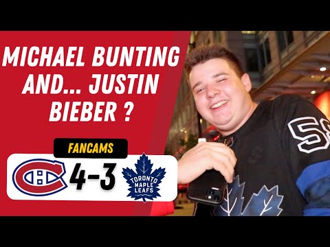 MICHAEL BUNTING AND... JUSTIN BIEBER ? | MTL 4-3 TOR | FANCAM