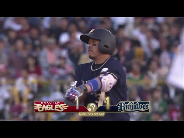 【3回表】反撃!! バファローズ・小谷野のタイムリーヒット!! 2017/6/28 E-Bs