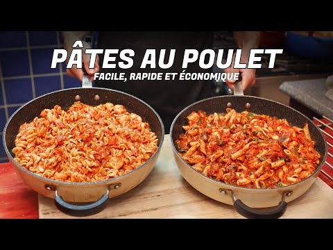 PÂTES AU POULET des recettes faciles, rapides et économiques