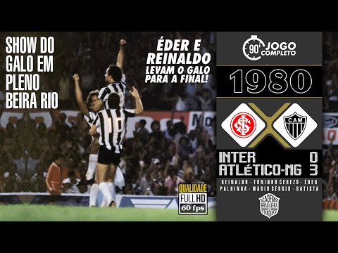 Inter 0x3 Atlético-MG - Semifinal do Campeonato Brasileiro 1980 | Jogo Completo em FULL HD! 🚀⚽️