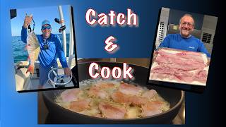 Giant Snapper Catch and Cook Over Oil and Butter