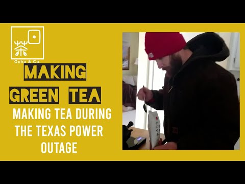 How to make green tea: Customer shows us how it is done.
