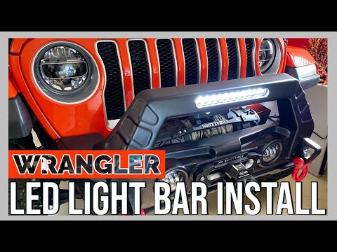 JL Jeep Wrangler - Rough Country 12" LED Light Bar Installation