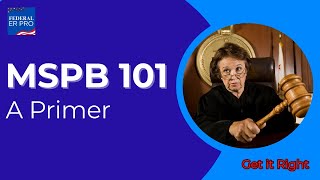 MSPB 101 | What It Is and What Now