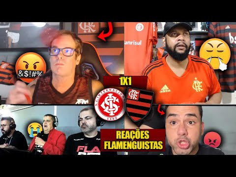REAÇÕES dos FLAMENGUISTAS FURIOSOS com o EMPATE - INTERNACIONAL 1X1 FLAMENGO [REACT BRASILEIRÃO]