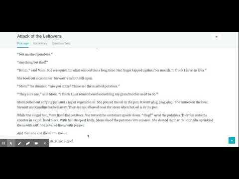 Attack of the Leftovers, Third Grade Reading Passage