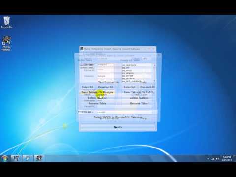 MySQL PostgreSQL Import, Export & Convert Software