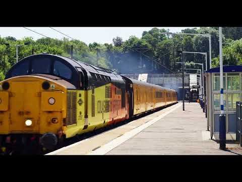 37057 & 37610 power through Hadley Wood with a PLPR Test Train