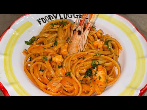LINGUINE AGLI SCAMPI A MODO MIO
