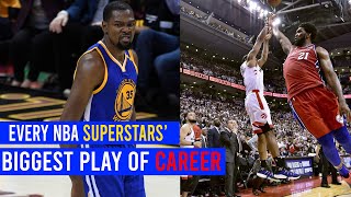 Every NBA Superstars' Biggest PLAY of Career!