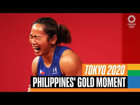 🇵🇭 🥇 Philippines' gold medal moment at #Tokyo2020 | Anthems