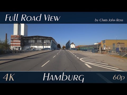 Hamburg, Germany: Veddel - Peutestraße - 4K (UHD/2160p/60p) - Autofahrt - Car Ride Video