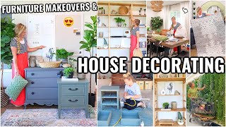 HOUSE DECORATING &amp; FURNITURE MAKEOVERS!!😍 SHOP, DECORATE &amp; CLEAN WITH ME | OUR ARIZONA FIXER UPPER