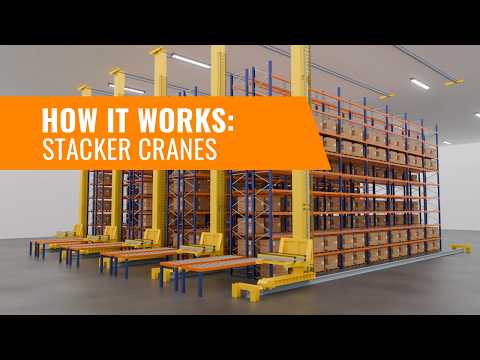 Revolutionize Your Warehouse with Stacker Crane Automation | 3D Animation | Atlantic Rack