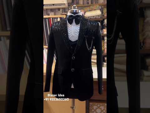Black Designer Blazer | Coat Pant | Groom Attire | Groom wedding Outfit #fashion #men #black #blazer