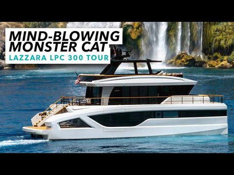 Mind-blowing Monster Cat | Lazzara LPC 300 tour | Motor Boat & Yachting
