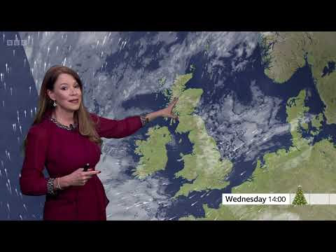 BBC weather today in UK - December 24th, 2025