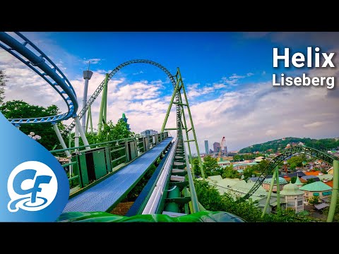 Helix front seat on-ride 5K POV @60fps Liseberg