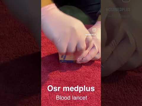 Plastic blood lancet