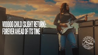 I'd never heard his name before this, but love for Tyler Bryant's beautiful. beautiful phrase @  (and *that* bend @（00:02:19 - 00:02:25） - Voodoo Child (Slight Return): Forever Ahead of Its Time | The Year of the Strat | Fender