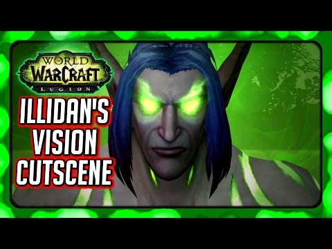 WOW Legion 🌟 How Illidan Got His Eyes From Sargeras (Memory Cutscene)