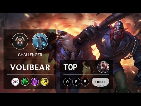 Volibear Top vs Quinn - KR Challenger Patch 9.18