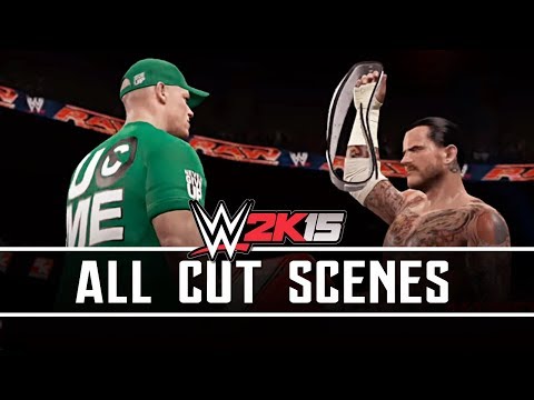 WWE 2K15 - ALL CUT SCENES - Hustle, Loyalty, Disrespect Showcase (CM Punk & John Cena)