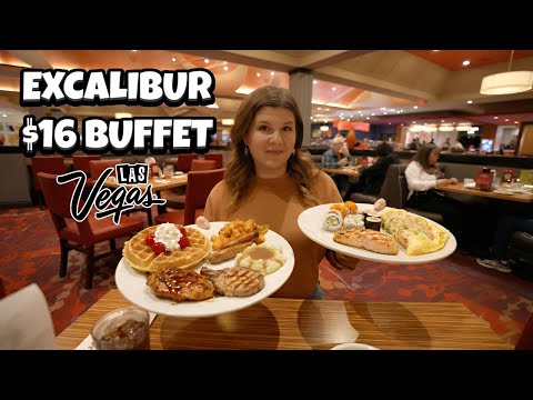 I Tried Excalibur's $16 All You Can Eat Buffet in Las Vegas!