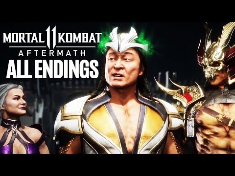 MORTAL KOMBAT 11 AFTERMATH All Endings (Good and Bad) Story Mode
