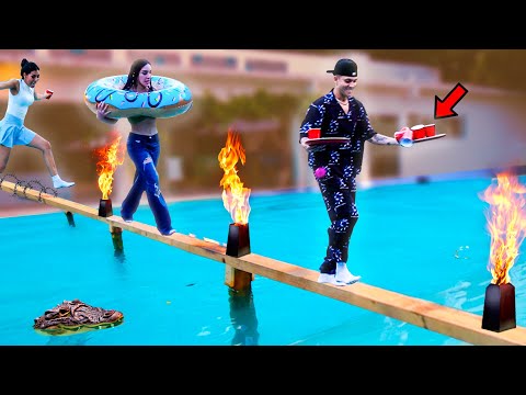 CRUZANDO UN PUENTE DE OBSTÁCULOS 😱 Jukilop | Juan de Dios Pantoja