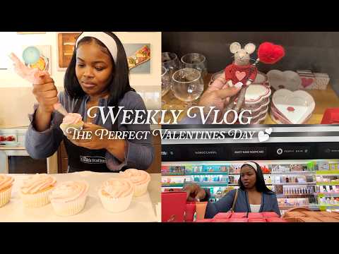 VLOG | How to Have the Perfect Valentine's Day! Cute Date, Shopping, Cupcake Decorating, & MORE!