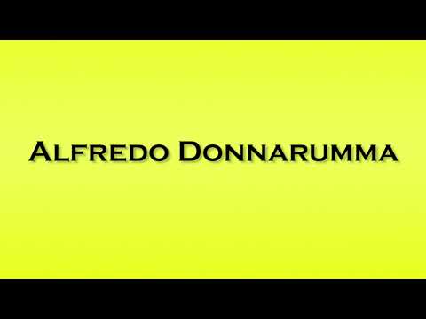 Pronunciation of Alfredo Donnarumma