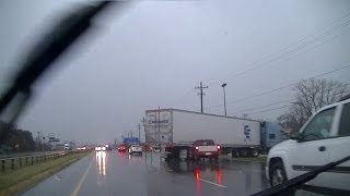 preview picture of video 'Semi Clips Truck After A Tornado in Kokomo, IN'